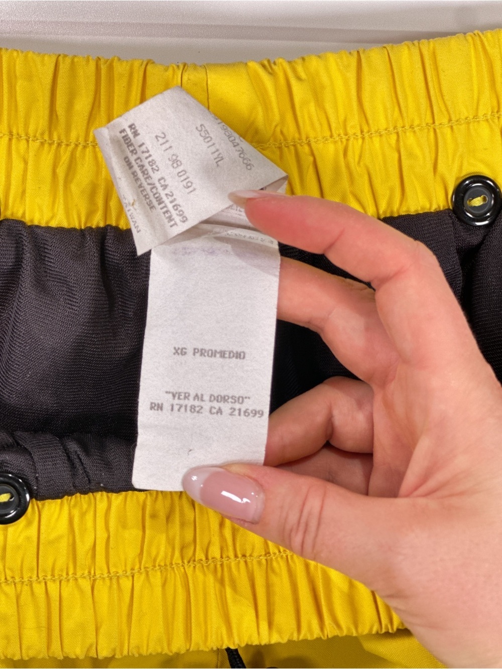Walls Rain Pants Water-Pruf Vintage Drawstring Nylon Yellow XL - Picture 8 of 16